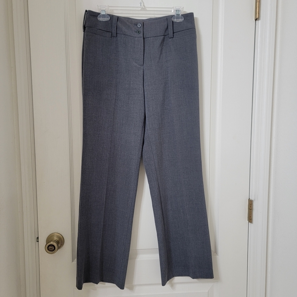 Bay Studio Size 6 Lynn Trouser Pants Gray, Bi Stretch, Wide Leg, EUC